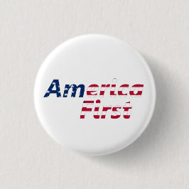 アメリカファースト 缶バッジ
