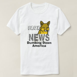 アメリカフェイクでのニュースのダンビング Tシャツ