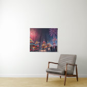 アメリカフェスティバル7月4日お祝い花火 タペストリー (インサイチュ(横))