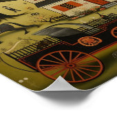 アメリカフォークアートラージホワイトハウス ポスター (角)