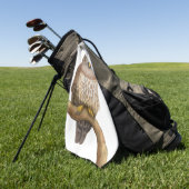 アメリカフクロウのゴルフタオル ゴルフタオル (グリーン)