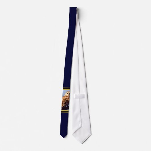 アメリカフクロウのタイ2 ネクタイ (裏面)