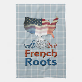 アメリカフランスのルーツ キッチンタオル