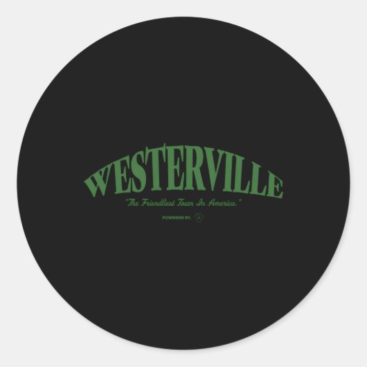 アメリカフレンドリーのWesterville Town ラウンドシール (正面)