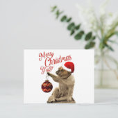 アメリカブルドッグホリデークリスマス ポストカード (スタンド正面)