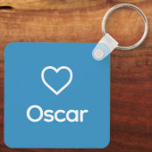 アメリカブルドッグレインボーカスタムブリッジ犬名 キーホルダー (裏面)