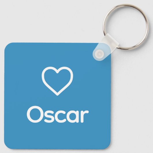 アメリカブルドッグレインボーカスタムブリッジ犬名 キーホルダー (裏面)