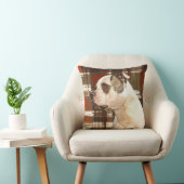 アメリカブルドッグ枕 クッション (椅子)