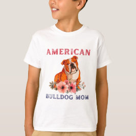 アメリカブルドッグ母ブルドッグ愛犬ママ Tシャツ