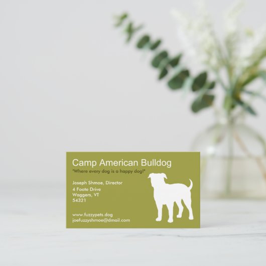 アメリカブルドッグ 名刺 (スタンド正面)