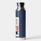 アメリカブルーネイビースターズストライプズ ウォーターボトル (左面)