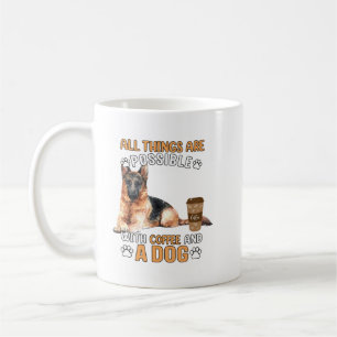 アメリカプライドかわいい犬の動物ギフト米国国旗ドイツ語 コーヒーマグカップ