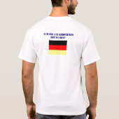 アメリカプライドだがドイツ生まれ語 Tシャツ (裏面)