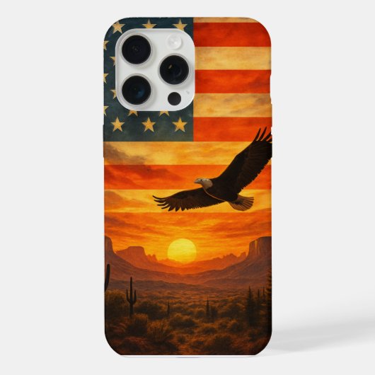 アメリカプライドアットサンセット iPhoneケース (裏面)