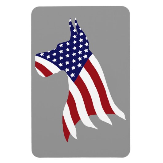 アメリカプライドグレートダン マグネット (縦)