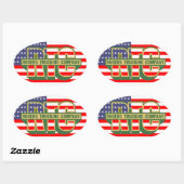 アメリカプライドロジャーズ運送会社 楕円形シール (シート)