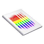 アメリカプライド国旗レインボーlgbt ノートブック (右側)