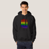 アメリカプライド国旗レインボーlgbt パーカ (正面フル)