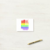 アメリカプライド国旗レインボーlgbt ポストイット (デスク上)