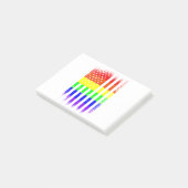 アメリカプライド国旗レインボーlgbt ポストイット (アングル)