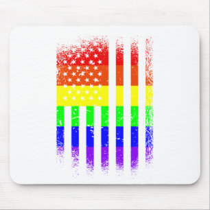 アメリカプライド国旗レインボーlgbt マウスパッド