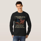 アメリカプライド愛国的アメリカ国旗 Tシャツ (正面フル)