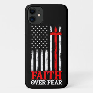 アメリカプライド米国国旗の信仰の恐怖祈りの言葉 iPhone 11 ケース