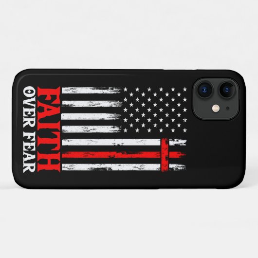 アメリカプライド米国国旗の信仰の恐怖祈りの言葉 Case-Mate iPhoneケース (裏面(横))