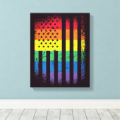 アメリカプライド グランジ キャンバスプリント (インサイチュ (ウッドフロア))