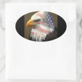 アメリカプライド 楕円形シール (バッグ)