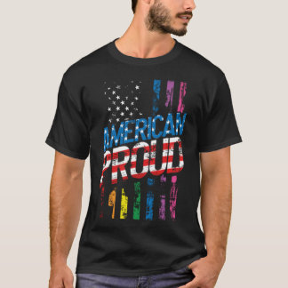 アメリカプライドLGBT愛国者ゲイレズビアン愛国者 Tシャツ