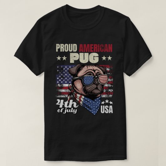 アメリカプードル愛好家のための独立記念日ギフト Tシャツ (デザイン正面)