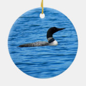 アメリカヘラジカおよび水潜り鳥 セラミックオーナメント (裏面)