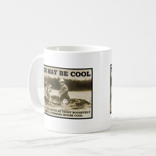 アメリカヘラジカのおもしろマグカップのテディ コーヒーマグカップ (正面左)