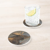 アメリカヘラジカのしぶき コースター (側面)