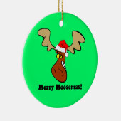 アメリカヘラジカのクリスマス セラミックオーナメント (右)