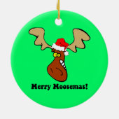 アメリカヘラジカのクリスマス セラミックオーナメント (裏面)