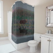 アメリカヘラジカのシャワー・カーテン シャワーカーテン (インサイチュ)