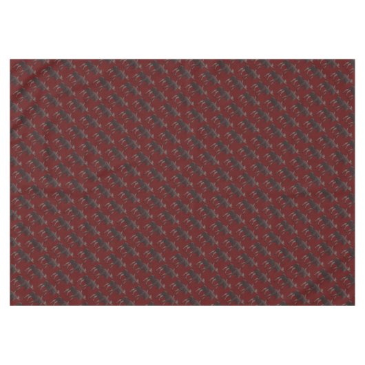 アメリカヘラジカのテーブルクロスのアメリカヘラジカの芸術のテーブルクロスはカスタマイズ テーブルクロス (正面(横))