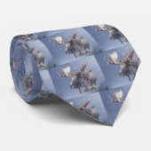 アメリカヘラジカのトリオ ネクタイ (ロール)