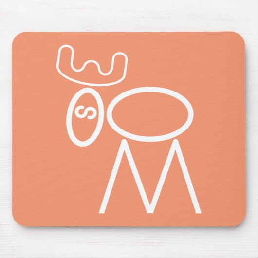 アメリカヘラジカのパズルのマウスパッド マウスパッド (正面)