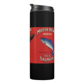 アメリカヘラジカのヘッド赤いサケ タンブラー (回転右)