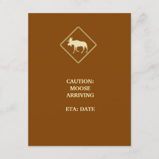 アメリカヘラジカのベビーシャワー 招待状