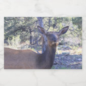 アメリカヘラジカのボトルのラベル スパークリングワインラベル (シングルラベル)