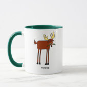 アメリカヘラジカのマグ マグカップ (左)