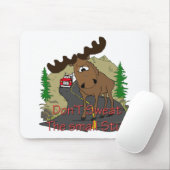 アメリカヘラジカのユーモア マウスパッド (マウス)