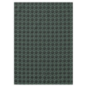 アメリカヘラジカの緑の黒い格子縞 テーブルクロス (正面)