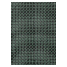 アメリカヘラジカの緑の黒い格子縞 テーブルクロス