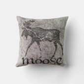 アメリカヘラジカのBullの装飾用クッション クッション (裏面)