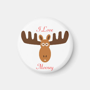 アメリカヘラジカのHead_I愛Moosey マグネット